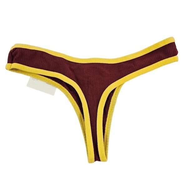 No Boundaries NOBO V-Thong & Ribbed Cotton 3 Pack Thong Panties  – Size XS NWT - Picture 5 of 8